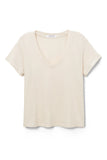 Hendrix Cotton SS Boxy V Neck Tee