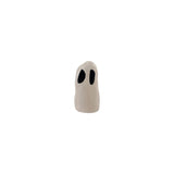 Stoneware Ghost with Cut-Outs, White & Black