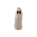 Stoneware Ghost with Cut-Outs, White & Black
