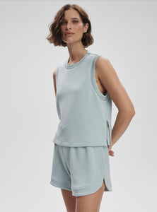 Shea Crop Tank - Ether Blue