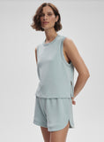 Shea Crop Tank - Ether Blue