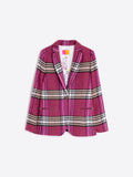 Raspberry/Beige Check Jacket