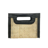 KATE CANE & LEATHER CLUTCH BAG