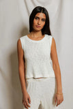 Kala Summer Mesh Mock Neck Tank