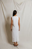 White Supima Sleeveless Dress