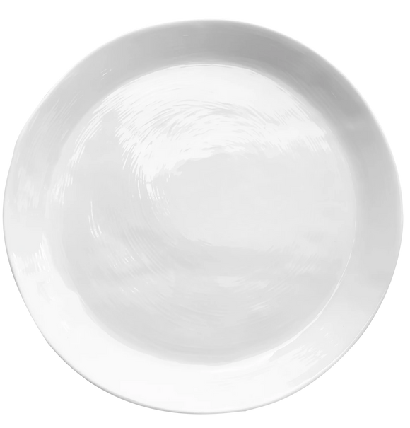 Large Round Serving Platter White