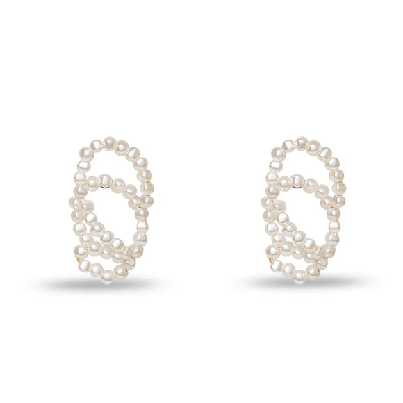 Pearl Loop Earrings