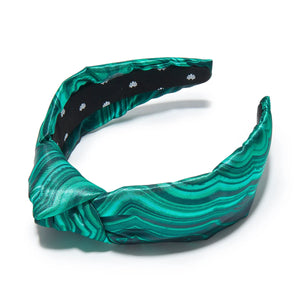 Malachite Printed Knotted Headband