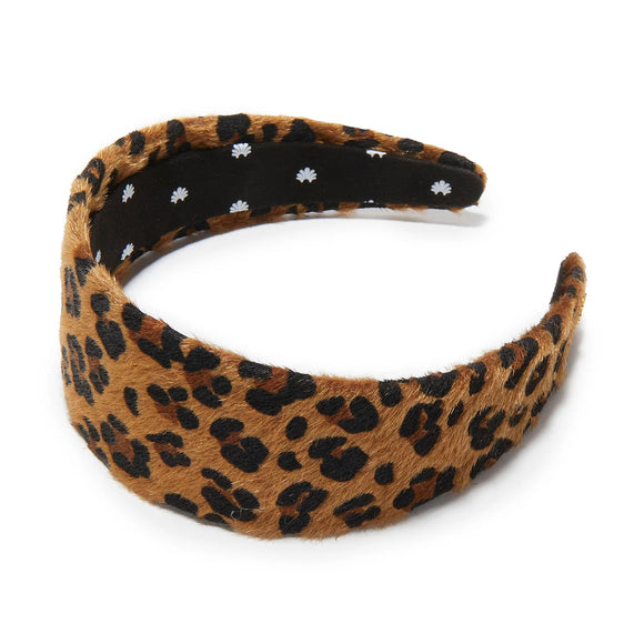 Leopard Brigitte Faux Pony Hair Headband