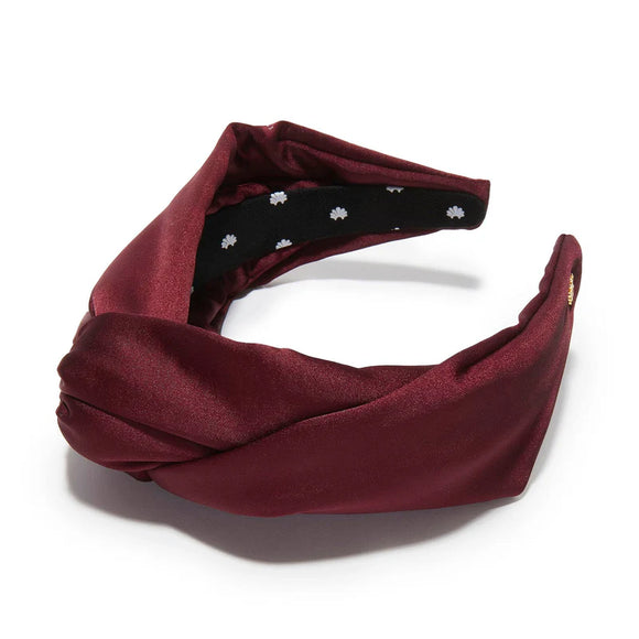 Plum Greta Silk Headband