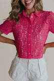 Pink Lace Beckett Blouse