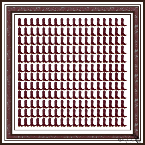 Maroon Boot Scarf