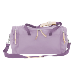 Small Square Duffel- Lilac Coated Canvas