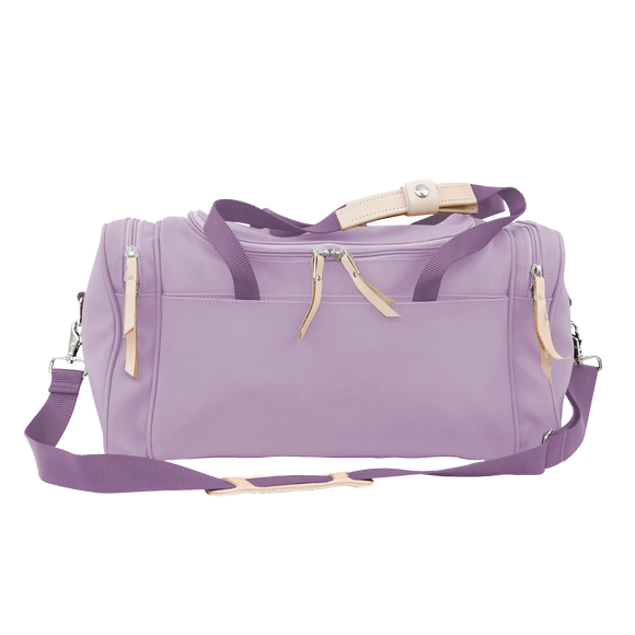 Small Square Duffel- Lilac Coated Canvas