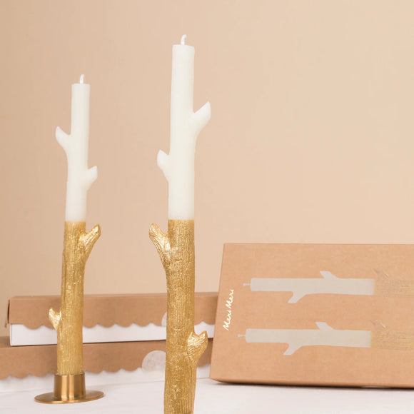 Gold Dipped Stick Candles