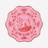 Pink Vintage Botanical Dinner Plates