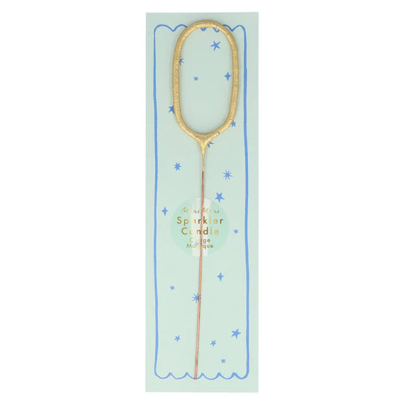 Gold Sparkler Number Candle