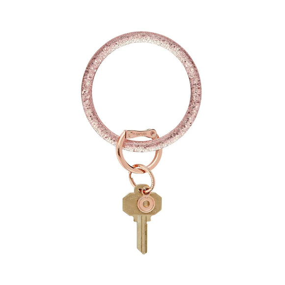 Resin Big O Key Ring - Rose