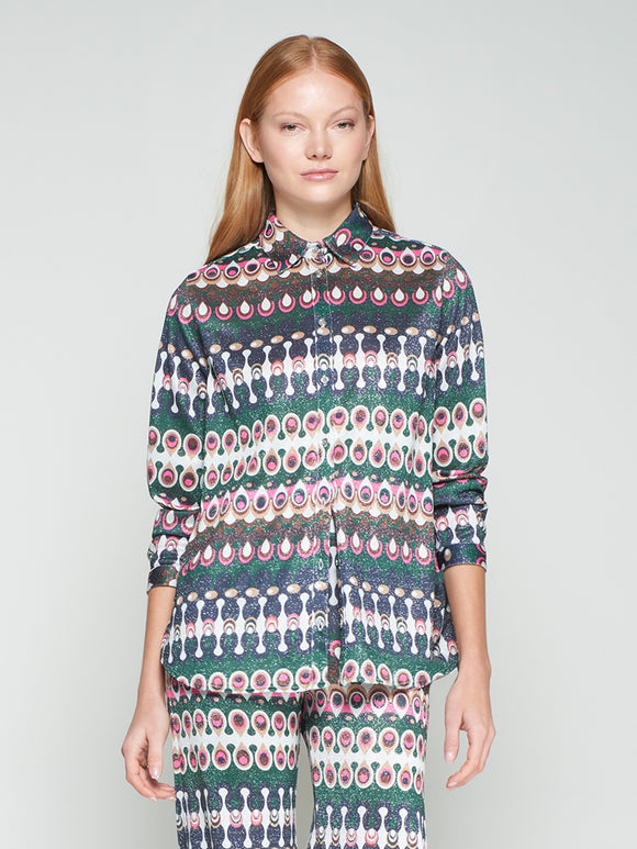 Geometric Lurex Shirt