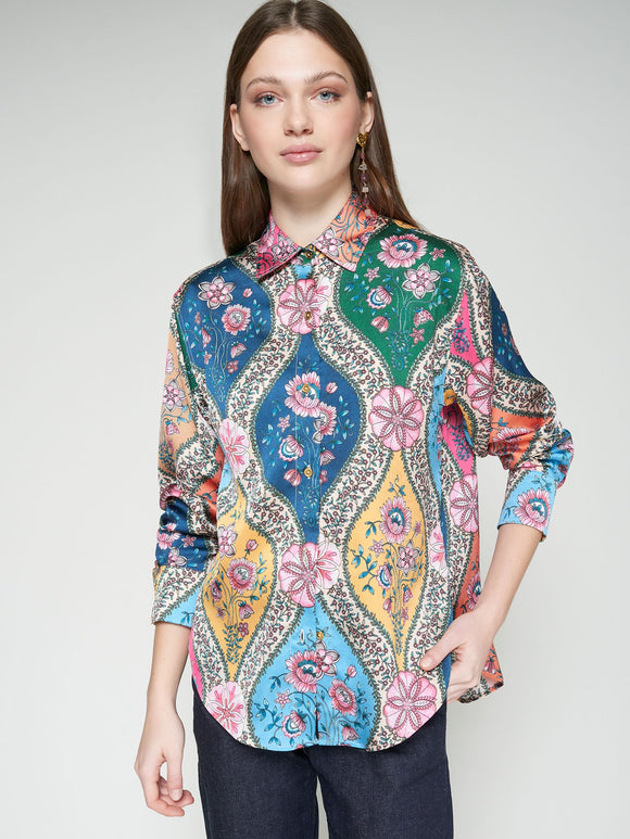 Multicolor Floral Print Shirt
