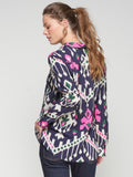 Navy/Pink Ikat Shirt