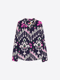 Navy/Pink Ikat Shirt