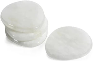 La Salama Alabaster Coaster White