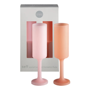 peach + petal | seff | silicone unbreakable champagne flute