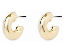 Gold Chunky Small Hoop Earrings