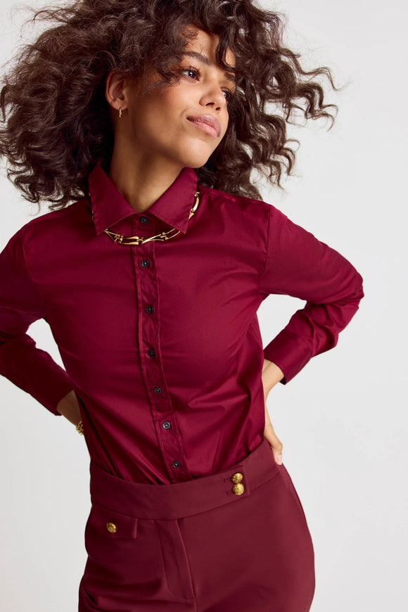Burgundy Icon Shirt