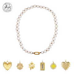 Pearl Necklace - 16.5 Inches / Pearl Necklace Only (No Charm)