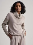 Taupe Marl Hannah Cowl Neck Sweat