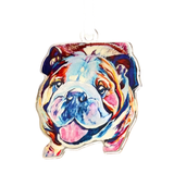 Happy Bulldog Acrylic Ornament