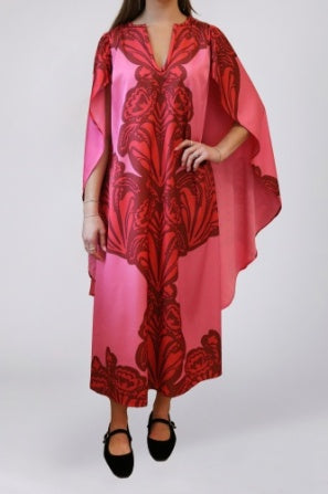 Grand Floral Corinth Cape Dress