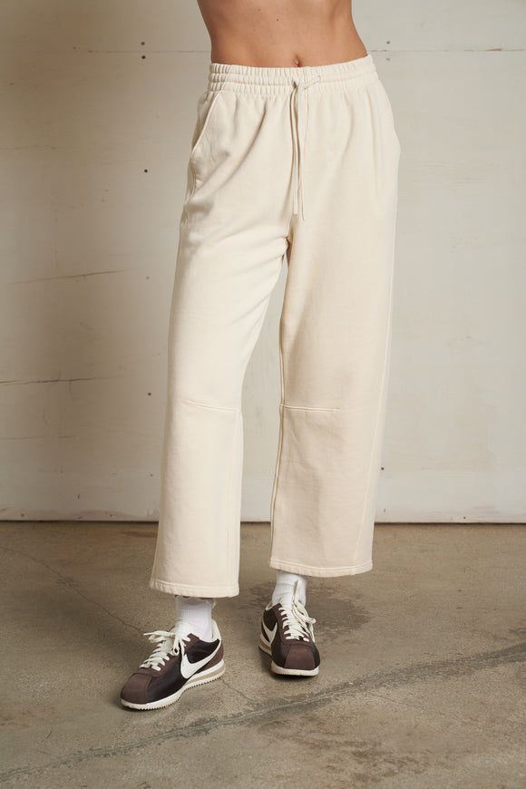 Sugar Fallon Structured Fleece Barrel Pants