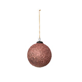 Foiled Glass Ball Ornament, Pink