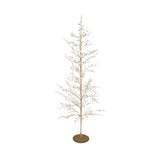 Metal Wire Tree with Acrylic Jewels & Glitter, Gold Finish