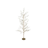 Metal Wire Tree with Acrylic Jewels & Glitter, Gold Finish