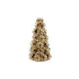 Plastic Tinsel Ball Tree with Glitter & Silver Color Beads