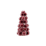 Plastic Tinsel Ball Tree with Glitter & Silver Color Beads