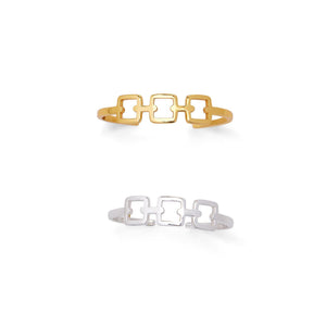 Square One Square Link Cuff Bangle