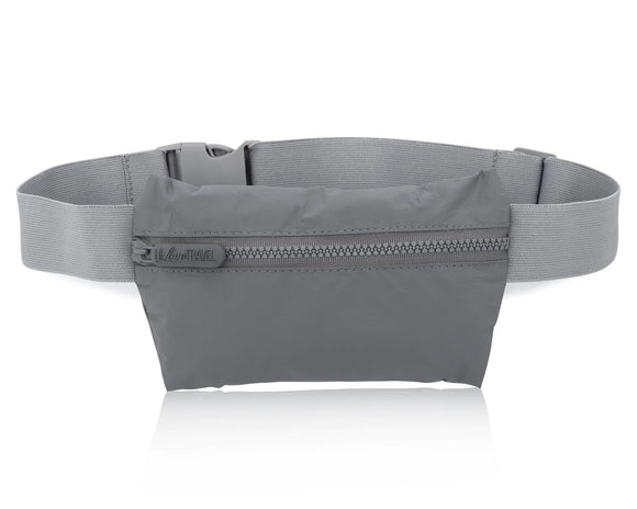 Lay Flat Fanny Pack in Cool Gray