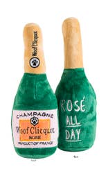 Woof Clicquot Rose' Champagne Bottle Large