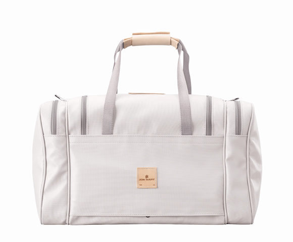 Medium Square Duffel - White Coated Canvas