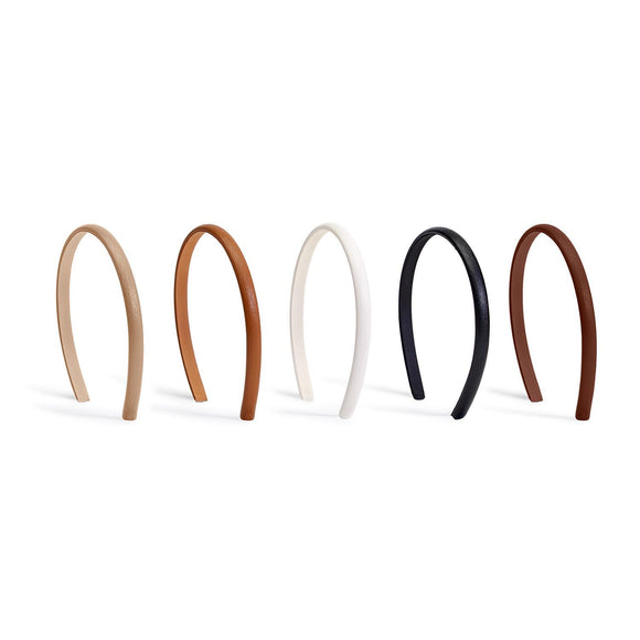 Fine Line Vegan Leather Headband