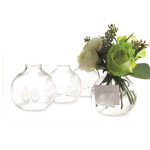 S/4 Be Seated Flower Place Card Holders