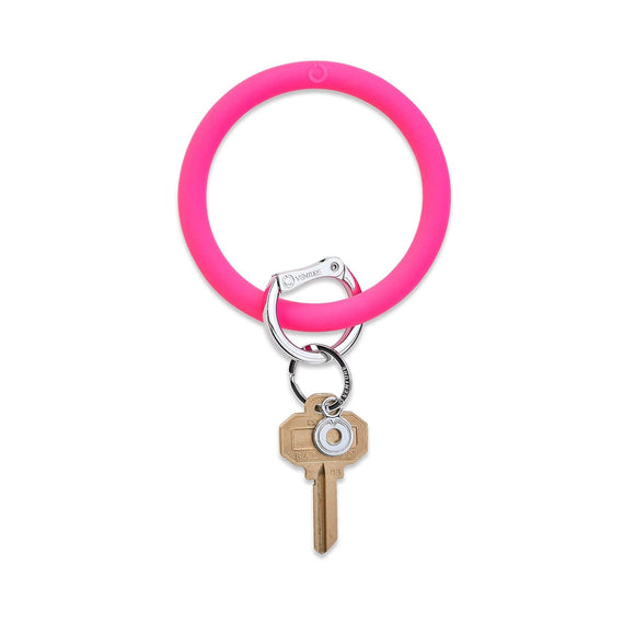 Silicone Big O® Key Ring - Tickled Pink