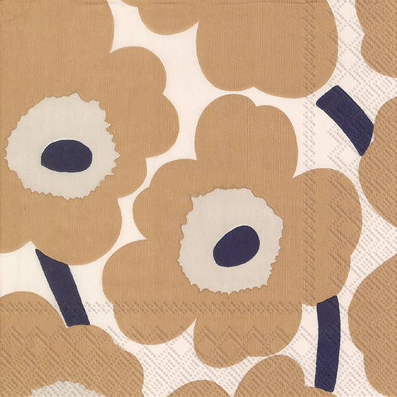 Paper Cocktail Napkins Pack of 20 Marimekko Unikko linen