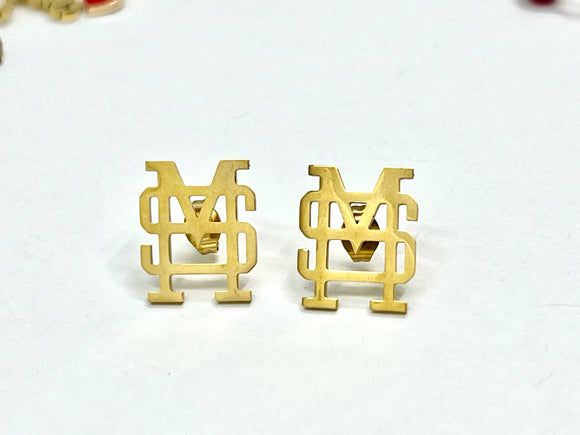 Mississippi State MS Logo Earrings - Hypoallergenic SO CUTE!