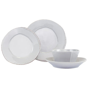 LASTRA FOUR-PIECE PLACE SETTING - LIGHT GRAY
